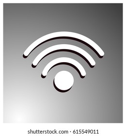 WIFI icon vector, Wireless internet Sign