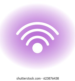 WIFI icon vector, Wireless internet Sign web design