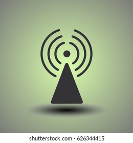 WIFI icon vector, Wireless internet Sign web design