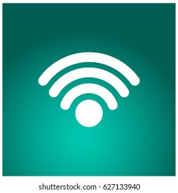 WIFI icon vector, Wireless internet Sign web design