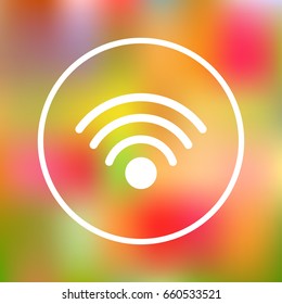 WIFI icon vector, Wireless internet Sign web design