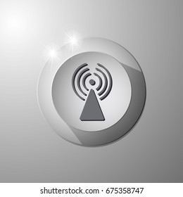 WIFI icon vector, Wireless internet Sign web design