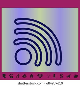 WIFI icon vector, Wireless internet Sign web design