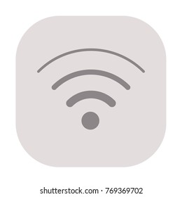 WI-FI icon vector, wireless internet dign on hrey background. For web design