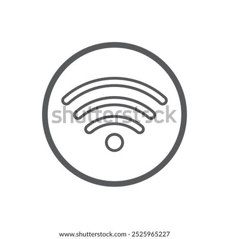 WIFI icon vector, wireless internet sign isolated on white background, flat style, vector illustration