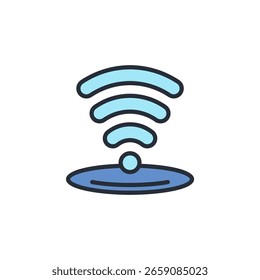 ícone wifi. vetor.Sinal editável de estilo traço.linear para usar web design,ilustração logo.Symbol.