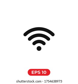 Wifi icon vector.Wireless sign.Wifi signal symbol