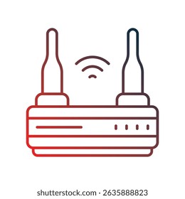 Icono de wifi con fondo blanco Vector Ilustración de stock