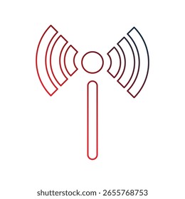 Icono de wifi con fondo blanco Vector Ilustración de stock
