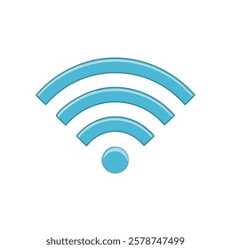 Wifi icon. Wi fi symbol. Wireless sign. Vector illustration