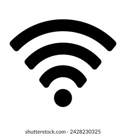 WiFi icon. Wireless connection, internet, www, worldwide web, network, net, communication, easy access to information, search, surf, user, gadget device, personal computer stable. Vector illustration