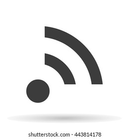 WI-FI icon wireless connection isolated on a white background, vector illustration for web design