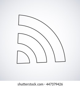 WI-FI icon wireless connection silhouette with shadow, shape isolated on a white background, vector illustration for web design