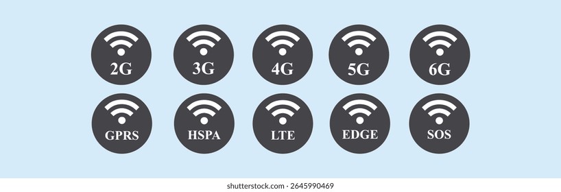 Wifi icon wireless internet connection signal