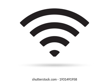 Wifi Icon. Wireless Internet Signal Symbol. Vector Illustration.