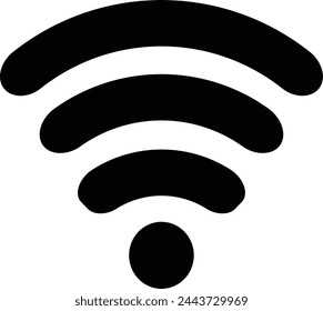 Wifi icon wireless internet signal connection element flat symbol sign for apps vector illustration design