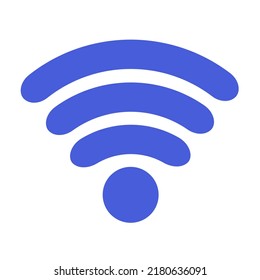 Icono Wi-Fi. Símbolo de red inalámbrica para conexión a Internet. Estilo plano. Ilustración del vector