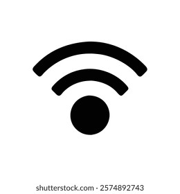 Wi-Fi icon with wireless network symbol  design