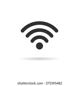 Wi-Fi Icon, Wireless network symbol. Flat vector illustration. EPS10.
