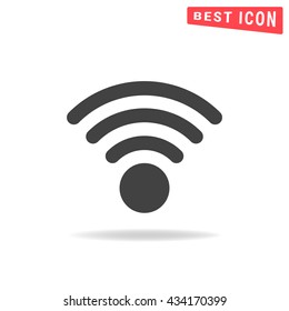 Wi-Fi Icon, Wireless network symbol, Wireless icon vector