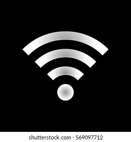 Wi-fi icon, wireless network vector illustration