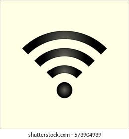 Wi-fi icon, wireless network vector illustration