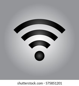 Wi-fi icon, wireless network vector illustration