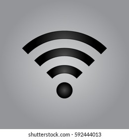 Wi-fi icon, wireless network vector illustration