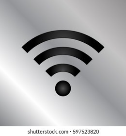 Wi-fi icon, wireless network vector illustration