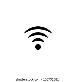 Wifi icon. Wireless signal icon vector. Trendy Flat design style on white background.