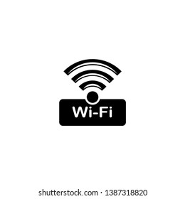 Wifi icon. Wireless signal icon vector. Trendy Flat design style on white background.