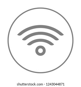 WiFI icon. Wireless symbol. Vector.