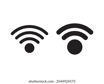 Icono de Wifi, Vector de símbolo inalámbrico.
