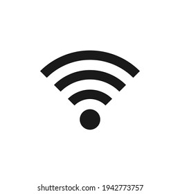 Wi-fi icon. Wireless technology symbol. Wifi pictogram. Vector isolated on white background