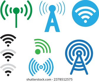 icono wifi, icono inalámbrico, vector de icono wifi 