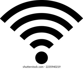 Wi-Fi icon, wireless icon vector design