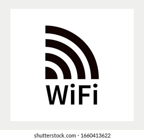 WI-Fi  icon, wireless and wifi icon. Vector Illustration.