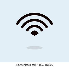WI-Fi  icon, wireless and wifi icon. Vector Illustration.