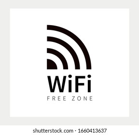 Icono WI-Fi, icono inalámbrico y wifi. Ilustración vectorial.
