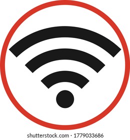 WiFi icon, WiFi zone icon vector illustration