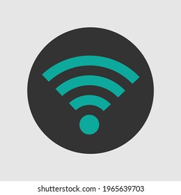 Wifi icon.awesome vector illustration.Wifi wireless internet signal flat icon for apps