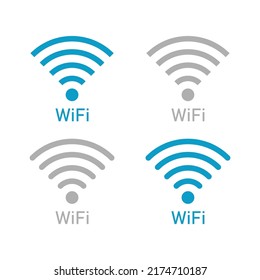 Wifi icons. Internet network. Communication, internet concept. Vector illustration. stock image.