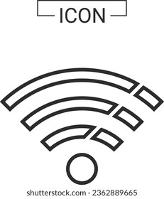 wifi icons internet network communication internet and wifi signal 