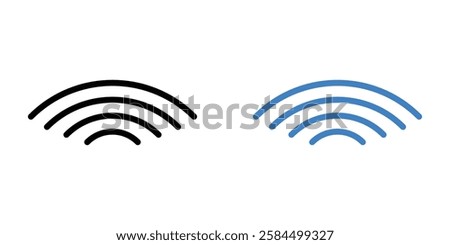 Wifi icons pack in black and colored version