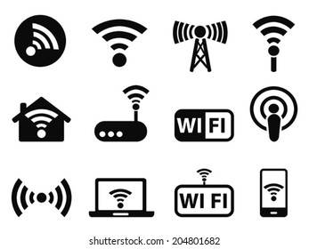 wifi icons set