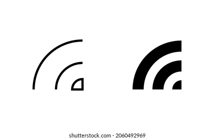 Wifi icons set. signal sign and symbol. Wireless  icon