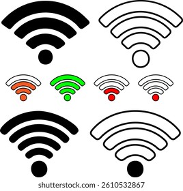 Wifi Icons And Symbols in EPS Format
