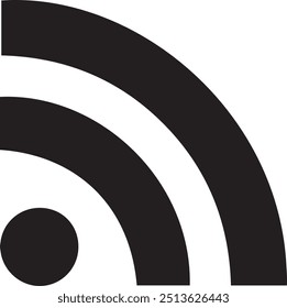 Cor preta do vetor de ícones Wifi