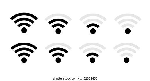 Design-Vorlage für Wi-Fi-Symbole für die Vektorillustration. Vektorillustration-Symbol