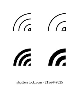 Wifi icons vector. signal sign and symbol. Wireless  icon